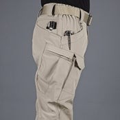 Men's Tactical Pants Water Resistant Flex Ripstop Cargo Lightweight Hiking-GREY
