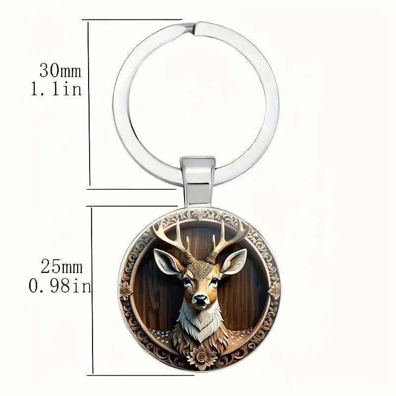 Stylish Deer Head Keychain