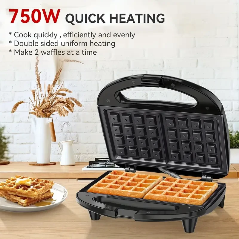 Snailar 2-Slice Non-Stick Belgian Waffle Maker