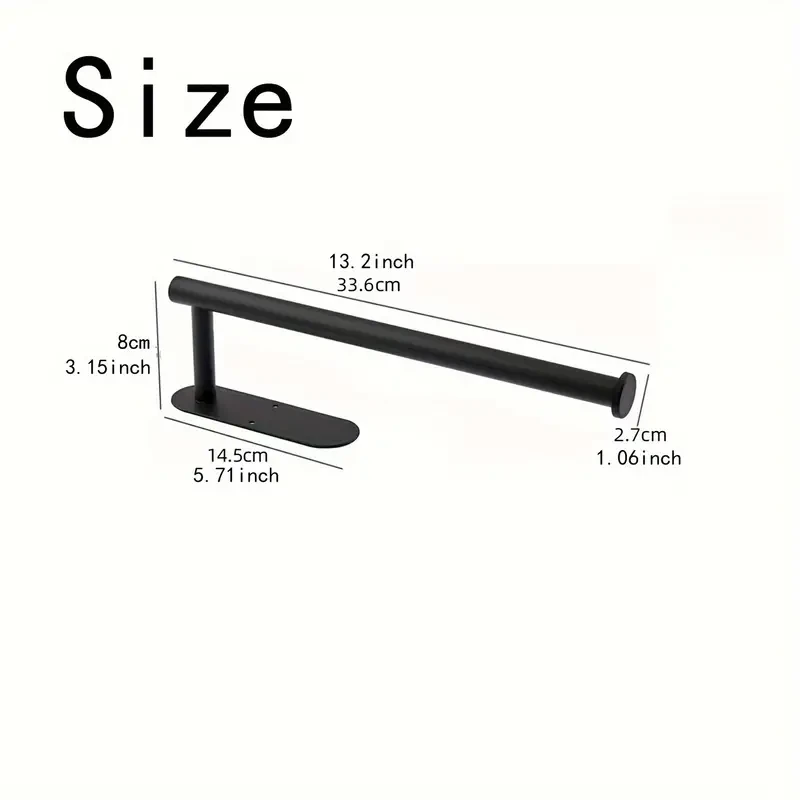 Paper Towel Holder, Creative Punching-free Paper Towel Rack, Household Wall-mounted Paper Storage Organizer