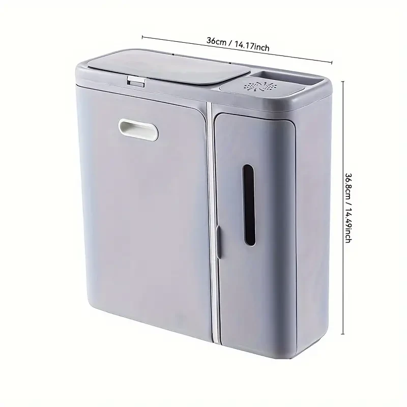 Multi-Function Wall-Mounted Trash Can - Kitchen and Bathroom Waste Bin