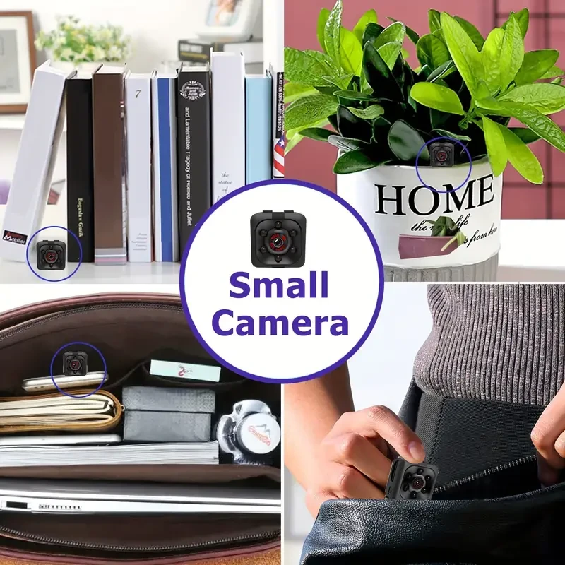 Mini 1080P HD Video Camera - Portable Nanny Cam with Night Vision