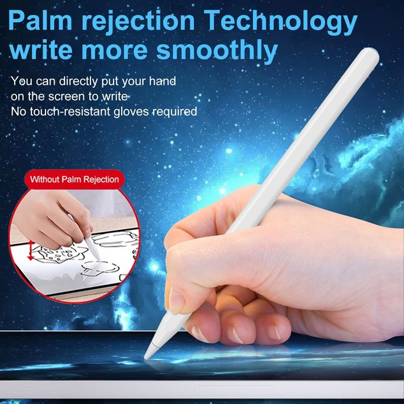 Stylus Pen For iPad With Wireless Charging Palm Rejection Bluetooth