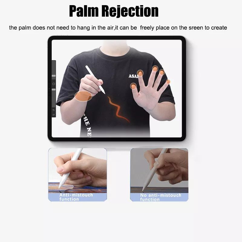 Stylus Pen For iPad With Wireless Charging Palm Rejection Bluetooth