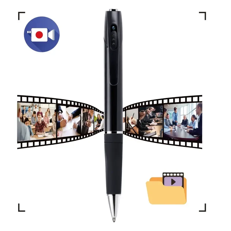 Full HD 1080P Mini Security Camera Pen - Portable with Local Recording
