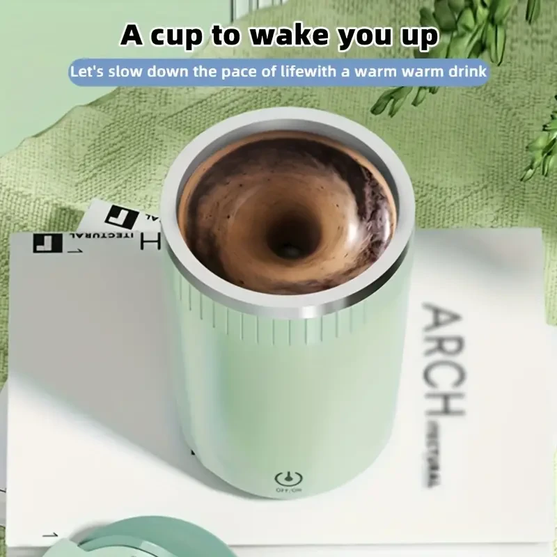 Magnetic Stirring Coffee Cup - Electric Stainless Steel for Protein Powder