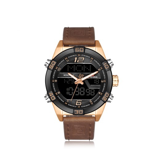 Men'S Watch Led Electronic Watch Waterproof Belt Quartz Men'S Watch Watch