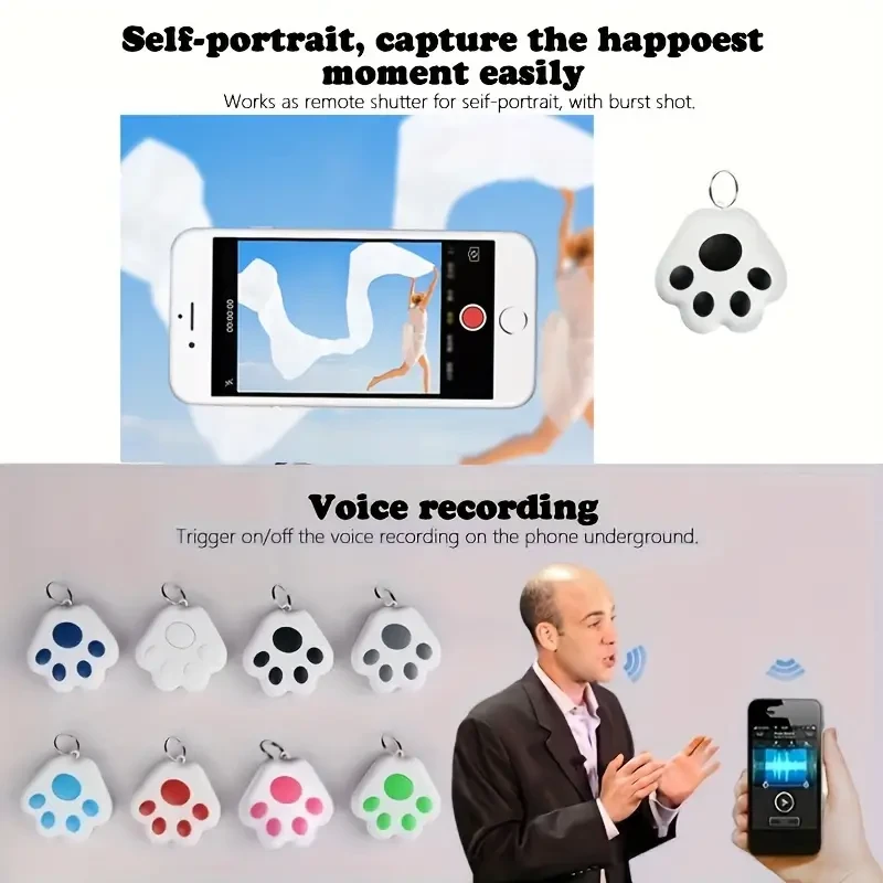 Mini Smart Dog Pets BT 5.0 GPS Tracker - Anti-Lost Alarm Tag