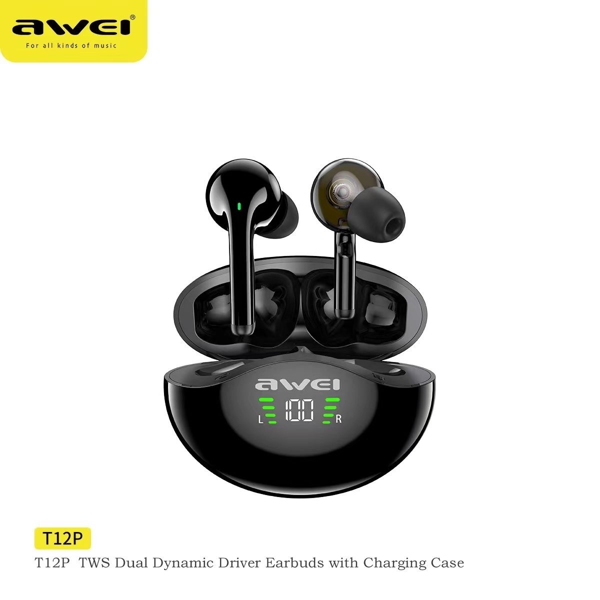 Earbuds With Powerful Sound - Dual Drivers - Charging Case - 8 Hours Playback