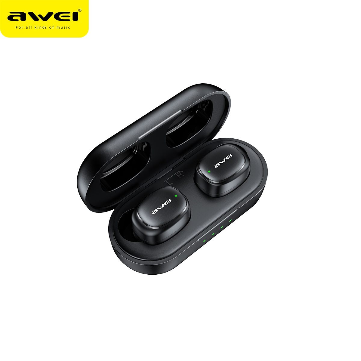 Bluetooth Earbud +Charging Case - Built in Mic - 8hrs Playback