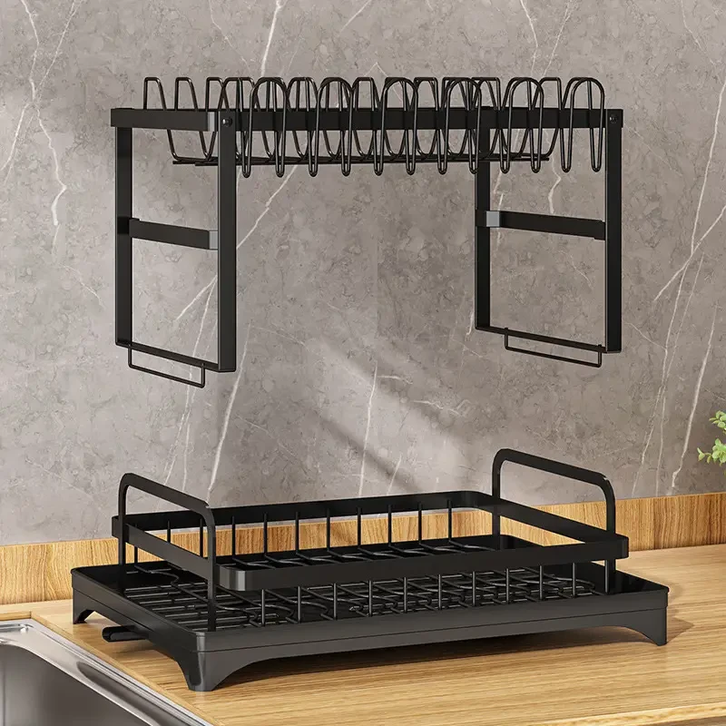 2-Tier Dish Rack with Rapid Dry Technology