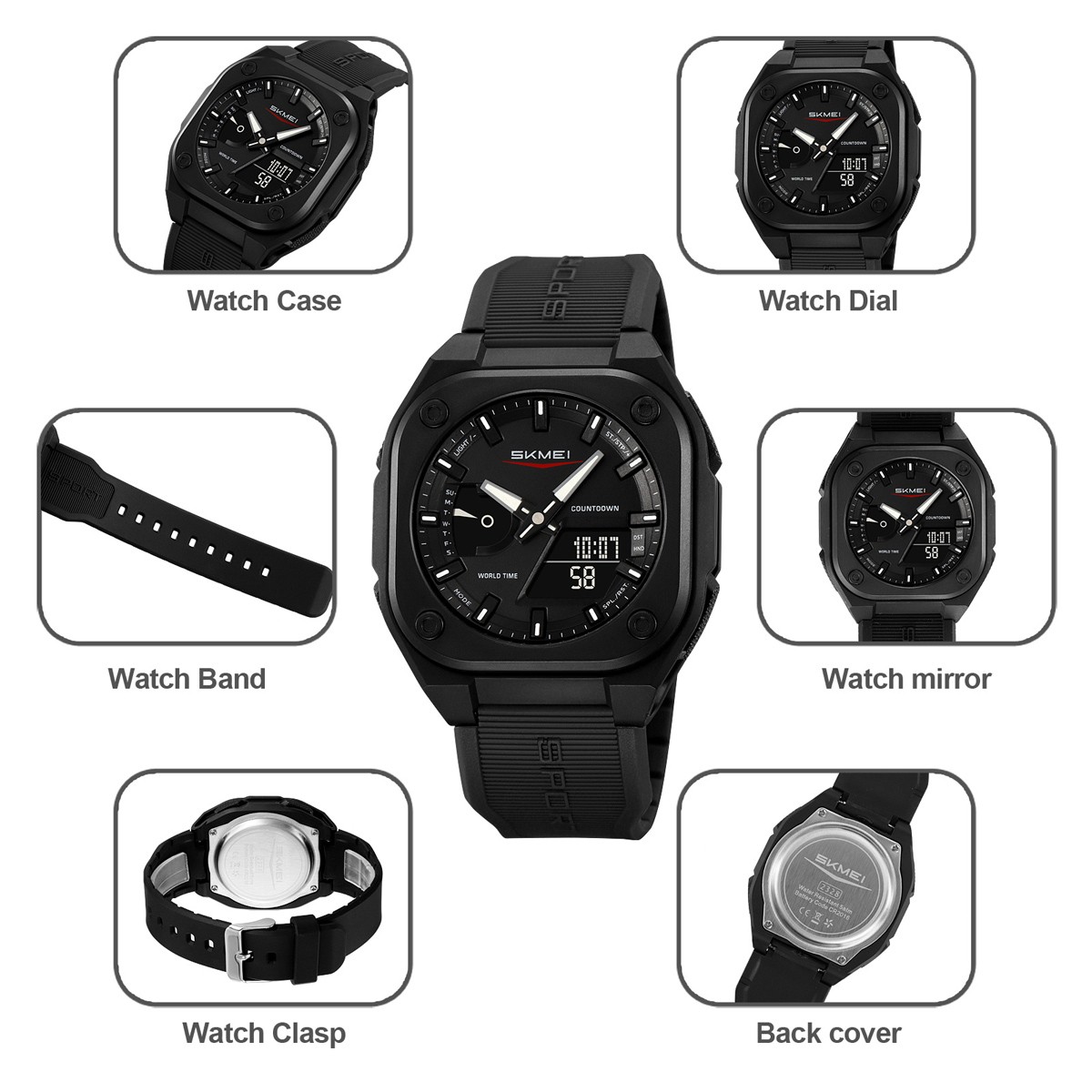 SKMEI Business Digital Electronic Watch