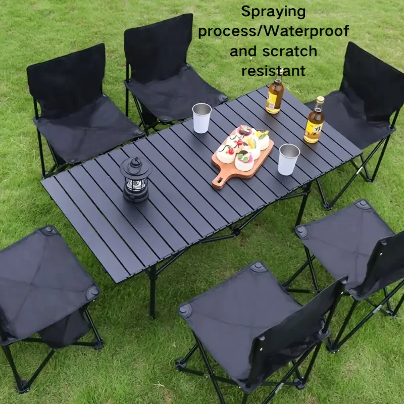 Portable Carbon Steel Folding Table with Storage Bag