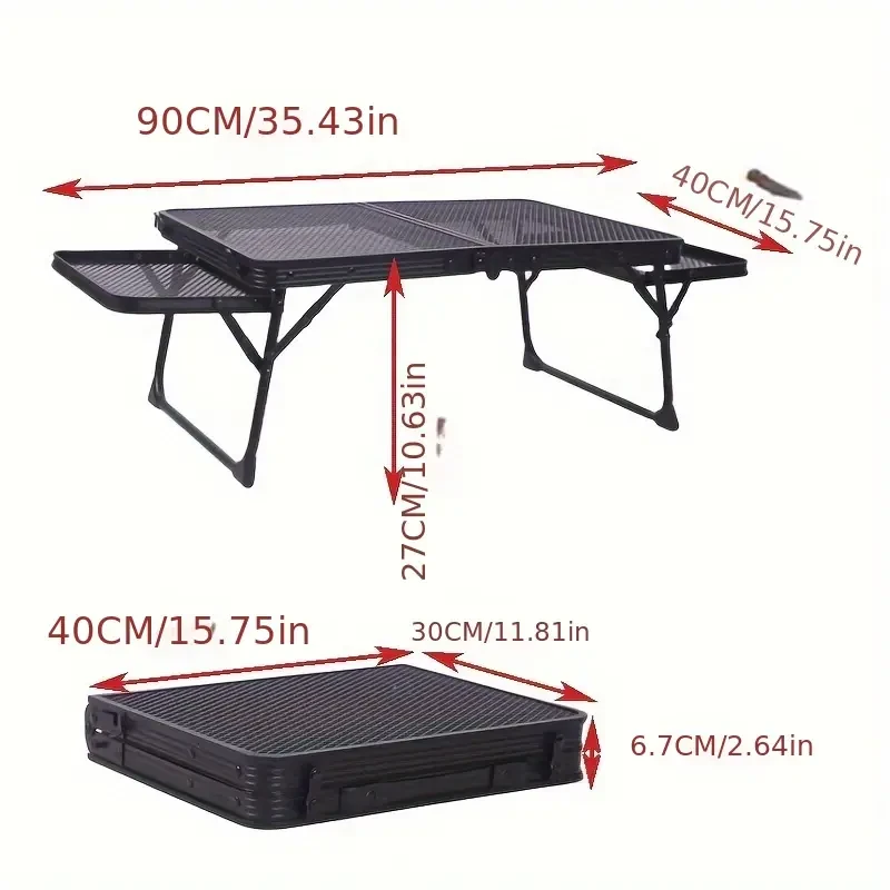 Outdoor Iron Mesh Folding Table