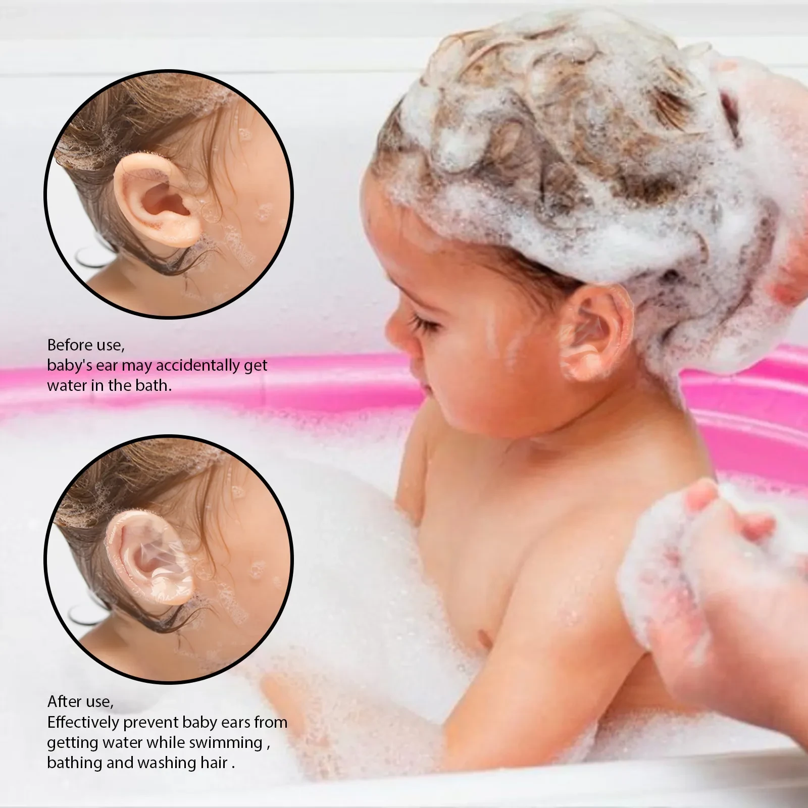 Baby Swimming Shampoo Ears Anti-water Ear Patch
