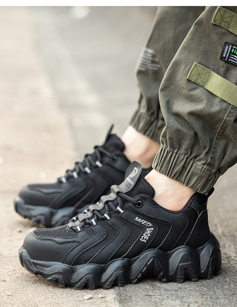 Steel Toe Work Shoes Safety Sneakers Industrial Shoes Lightweight Puncture Proo