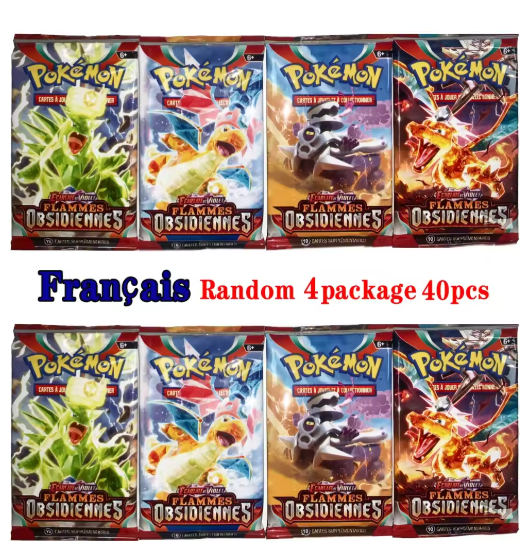 New Pokemon Card 36-40pcs English French Spanish SCARLET&VIOLET EVOLVING SKIES Booster Box Trading Collection Cards Toys Gifts