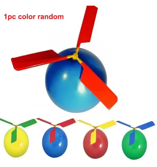 1-10Pcs Creative Balloon Helicopter Toys Children Outdoor Sports Toy Portable Electric Balloon Plane Interactive Party Toy Gifts