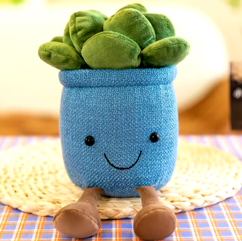 2 lifelike tulip succulent plant plush stuffed decorative toys, soft bookshelf decoration, doll potted flower girl pillow