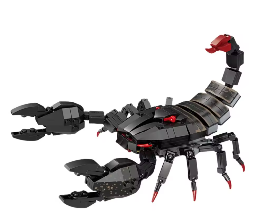 Animals Figures Insect Centipede Scorpion Spider Trilobites Model Building Blocks Kits Cognitive Educational Toys for Children