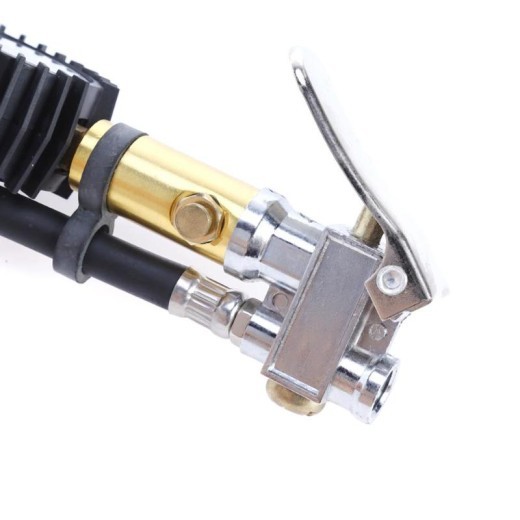 Grip tire inflation meter