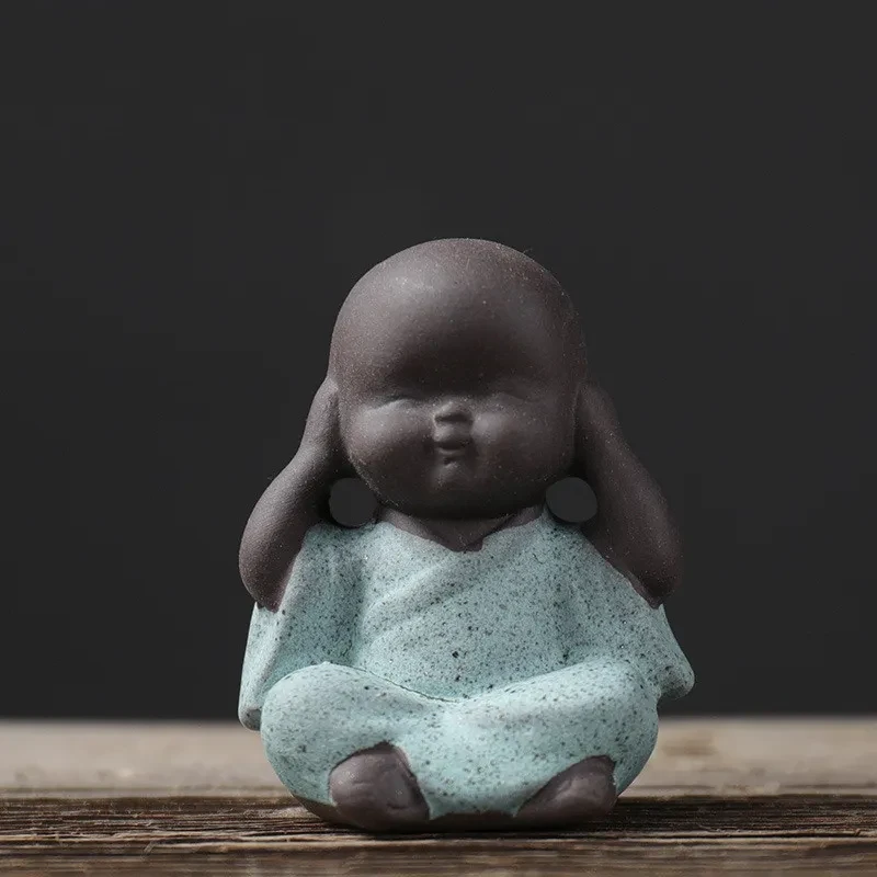 Four little Zesha monks tea pets