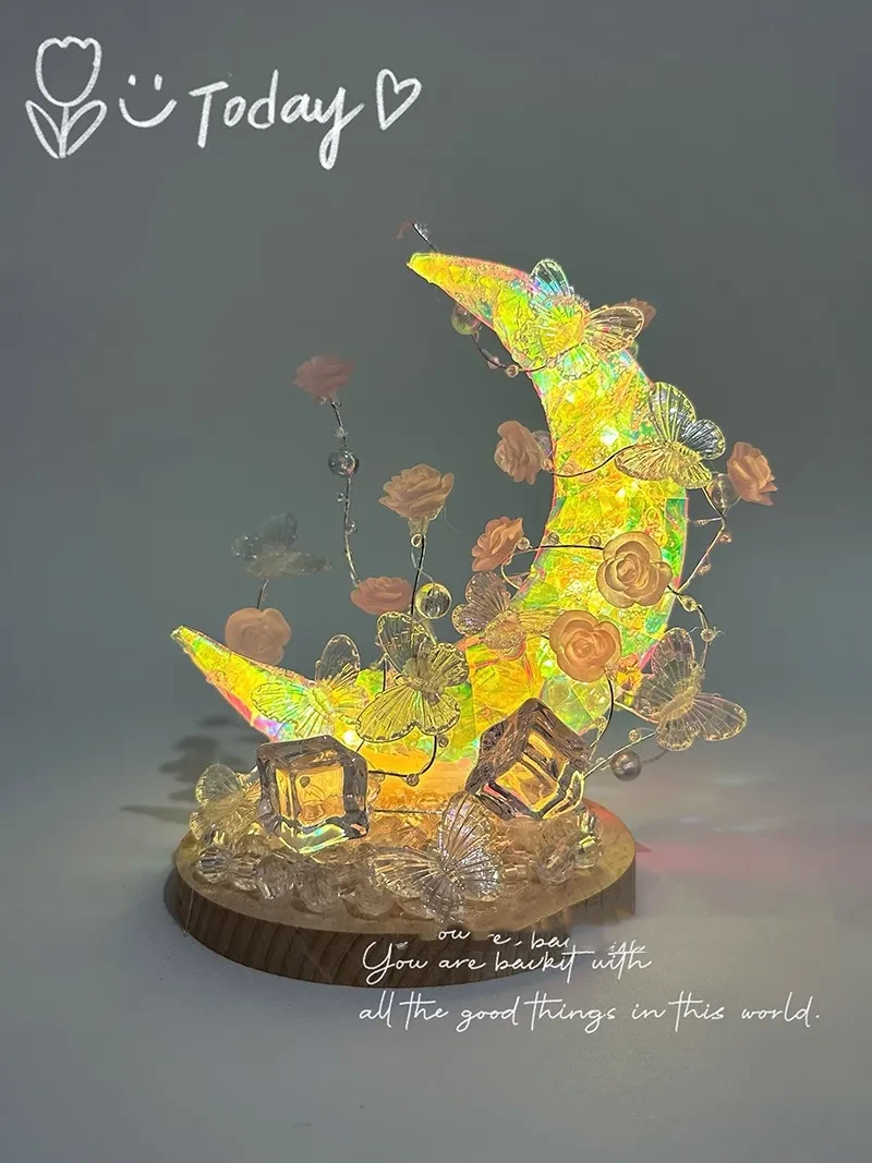 Water Moon Butterfly Small Night Lamp