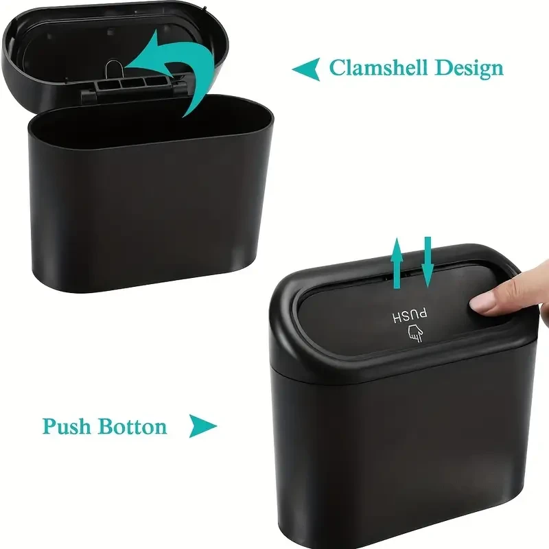 Car-mounted Trash Can, Car Mini Garbage Bin, Car Storage Box, Car Organizer, Car Essential Accessories