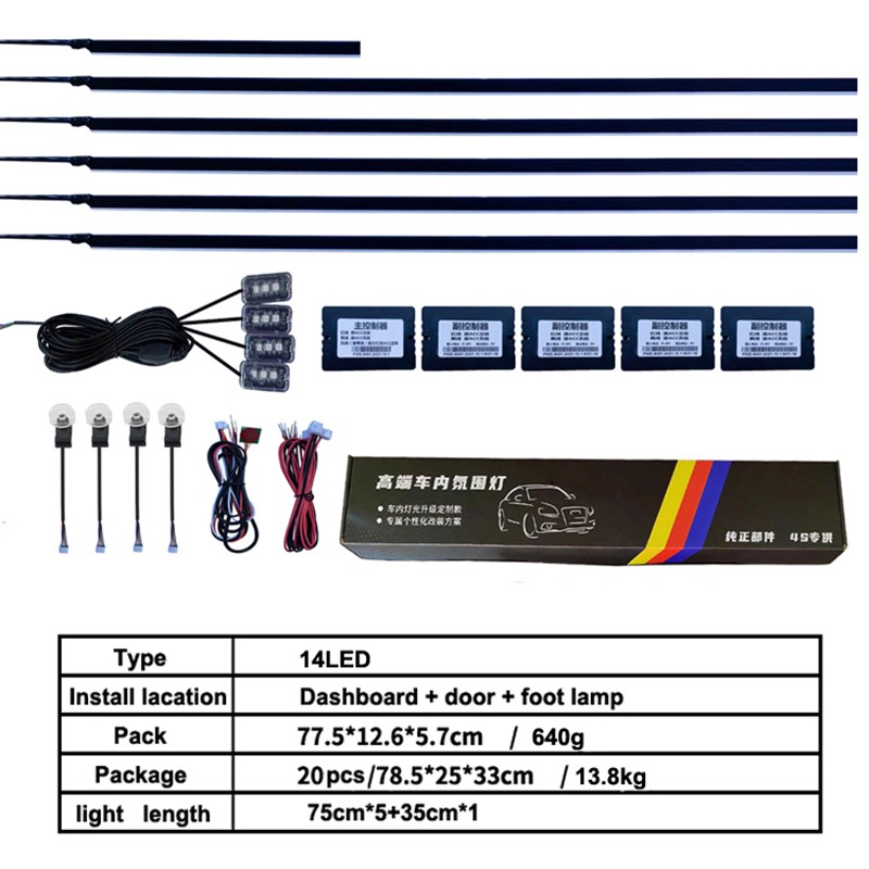 Automotive LED Atmosphere Light Symphony Light Guide