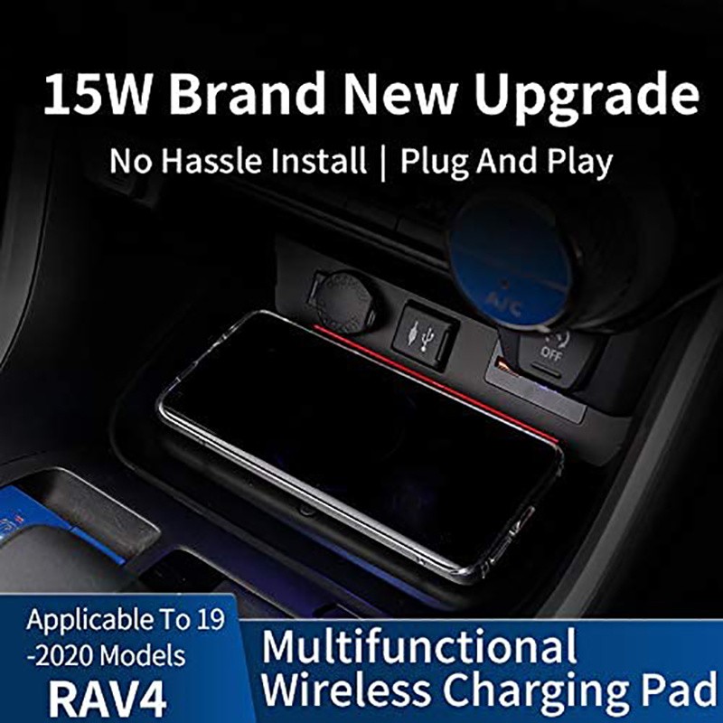 15W Car Wireless Charger for Toyota RAV4 (2019-2021)