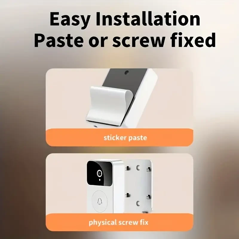 Wireless Video Doorbell with Camera - WiFi, Wide Angle, 2-Way Audio