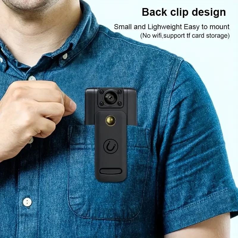 Portable 1080P Small Camera - Night Vision and Long Battery Life