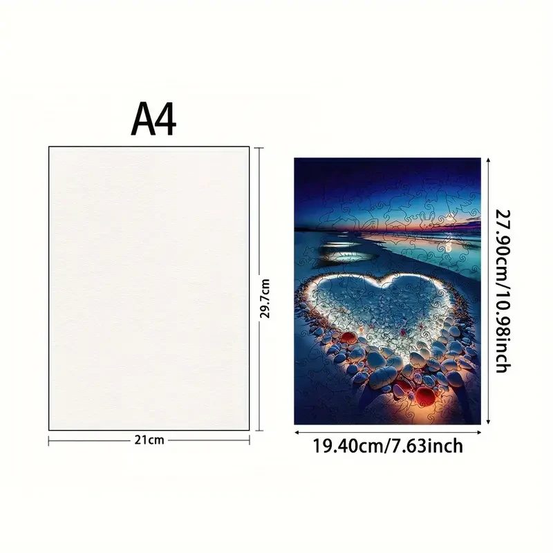 Irregular Animal-Shaped Wooden Puzzle for Adults  Brain Teaser Gift