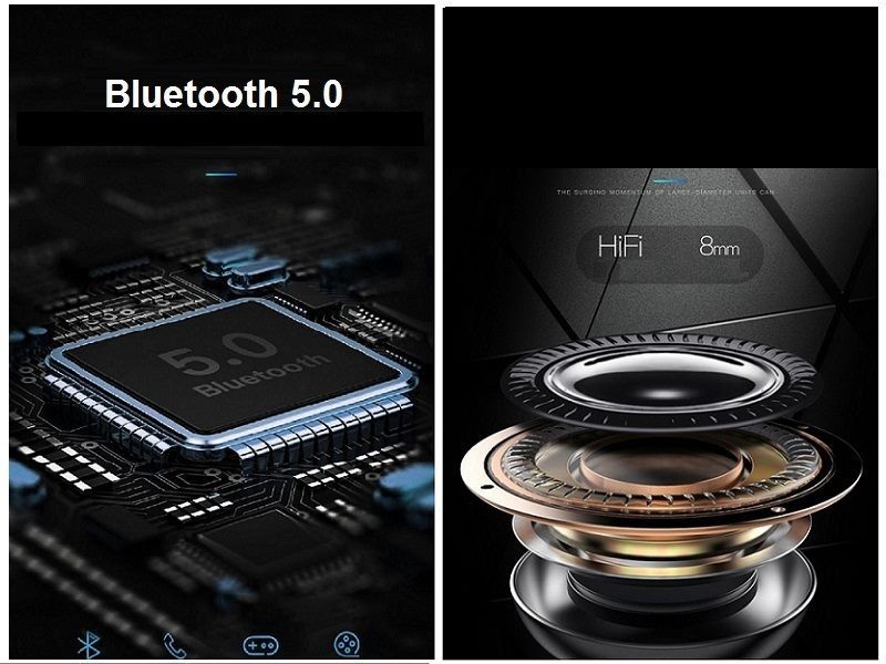 Wireless bluetooth Headphones Foldable LED