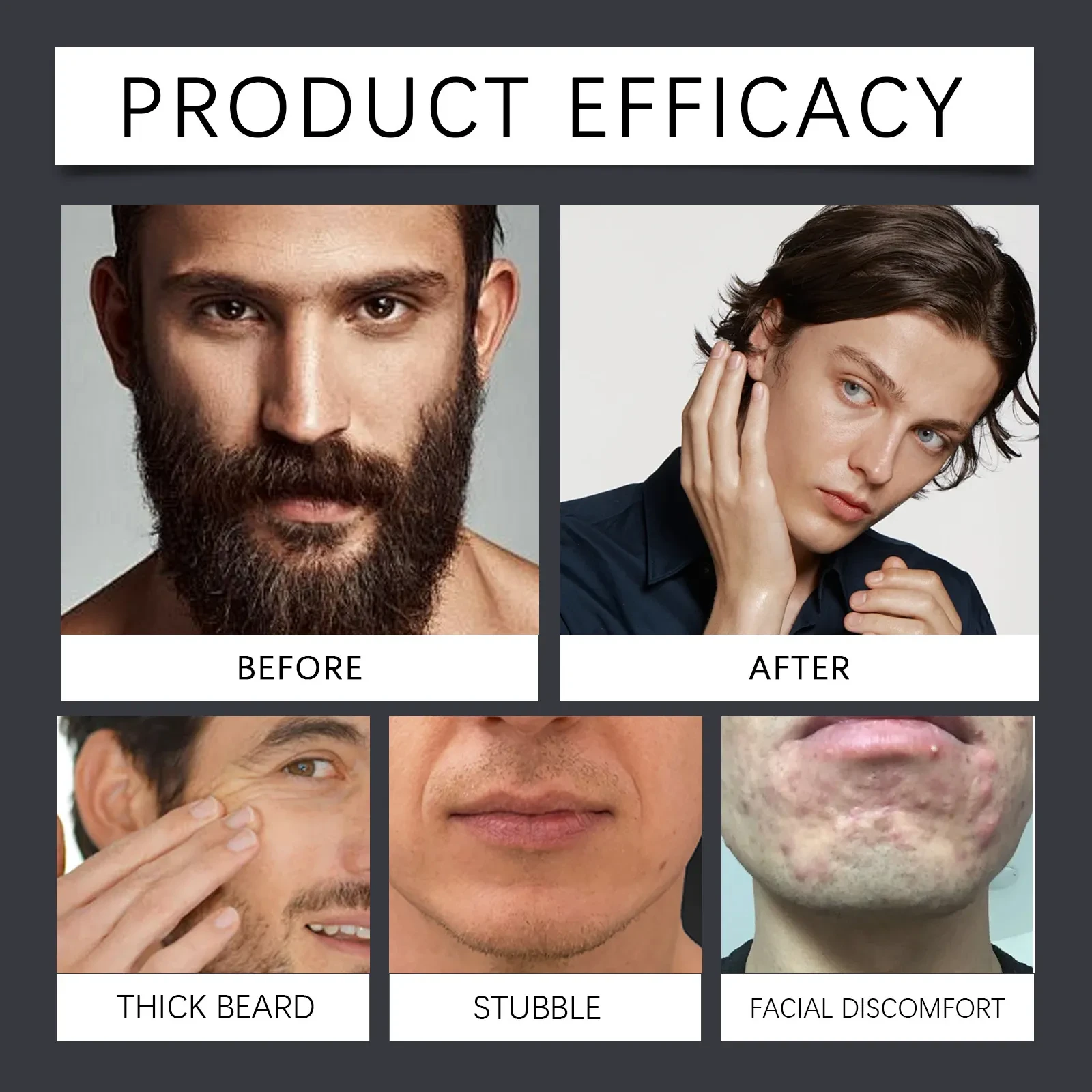 Men's Gentle Cleaning And Care Beard Moisturizing Care