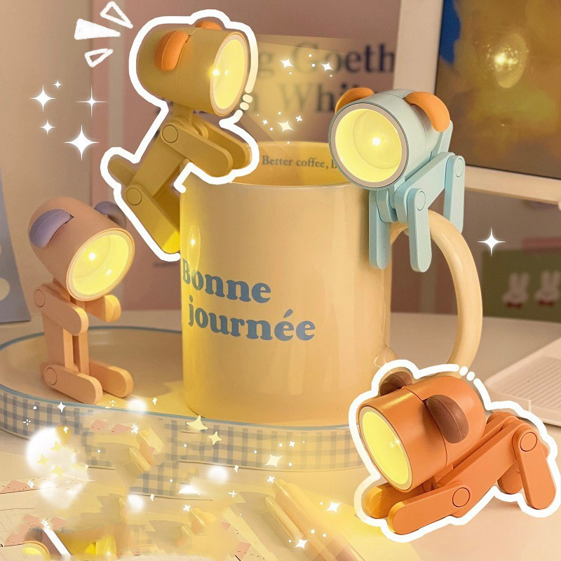 Cute Night Light Mini Desktop Ornament Cartoon Puppy Creative Ornament