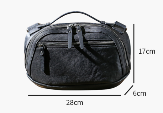 Mens Retro Casual Leather Shoulder Crossbody Bag