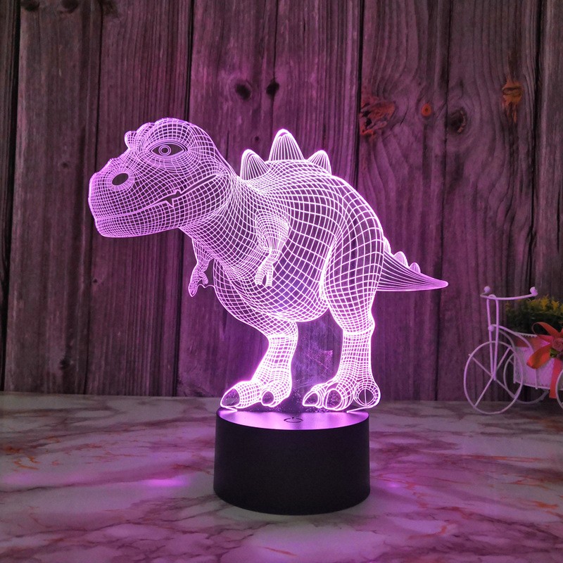 DinoGlow Night Light: Cartoon Cute Dinosaur (Plug and remote control)