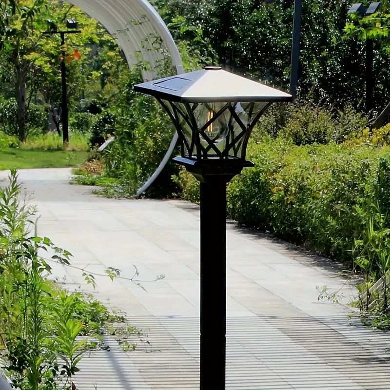 1.7m Solar-Powered LED Garden Lights - Energy-Efficient