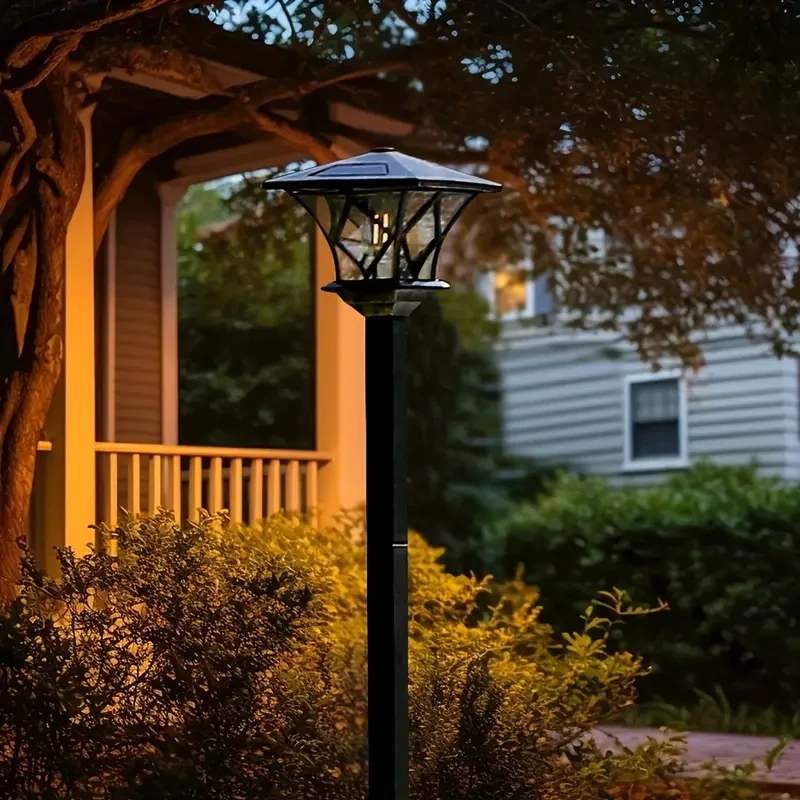 1.7m Solar-Powered LED Garden Lights - Energy-Efficient
