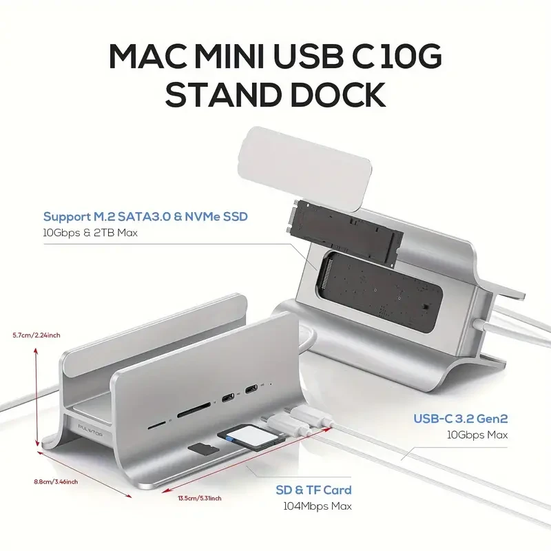 Mac Mini USB C Hub Adapter