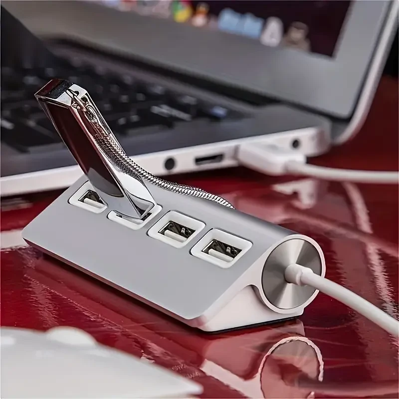4 In 1 High-Speed Aluminum USB 2.0 Hub