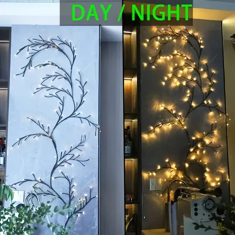 USB-Powered Willow Branch LED Wall Decor 96 Lights