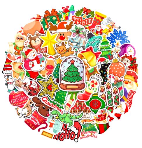 50PCS Christmas New Anime Paper