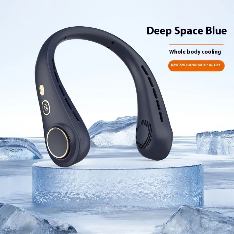 Outdoor Portable Digital Display Halter Fan