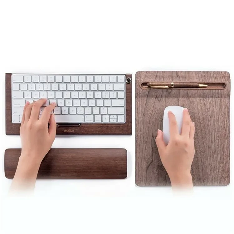 Wrist Pads Keyboard Pads Wooden Hand Pads Keyboard And Mouse Wrist Pads One-Handed Support