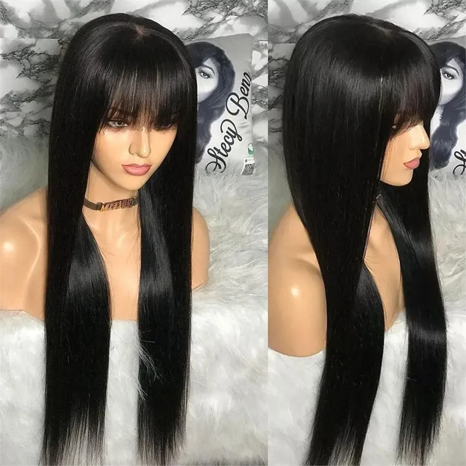 European And American Style Bangs Headgear Human Hair Wig