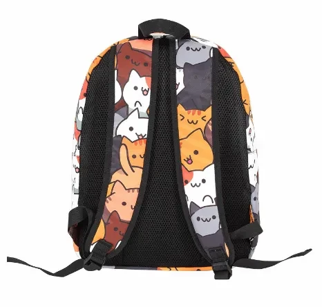 Cat Backyard Backyard Backpack Cat Pattern Print Backpack School Bag