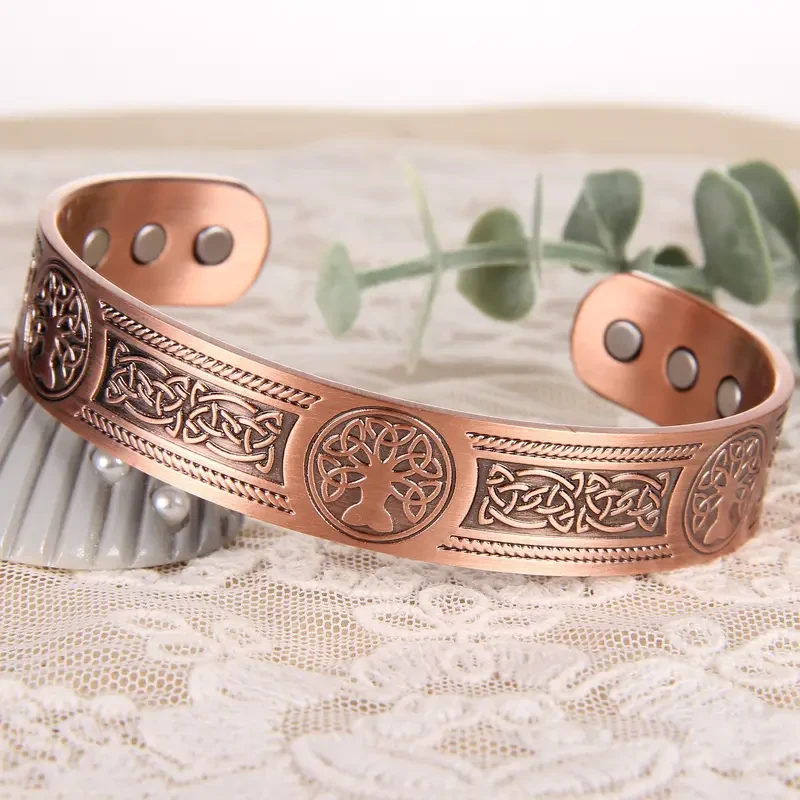 Solid Copper Magnetic Cuff Bangle