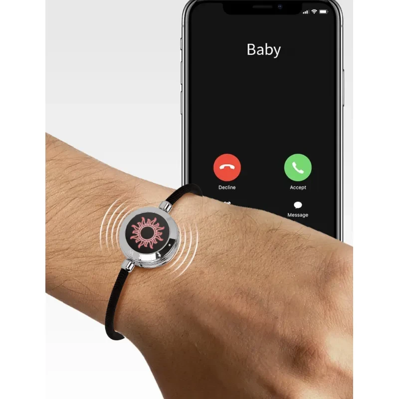 Sun-Moon Smart Sensing Couple Bracelet